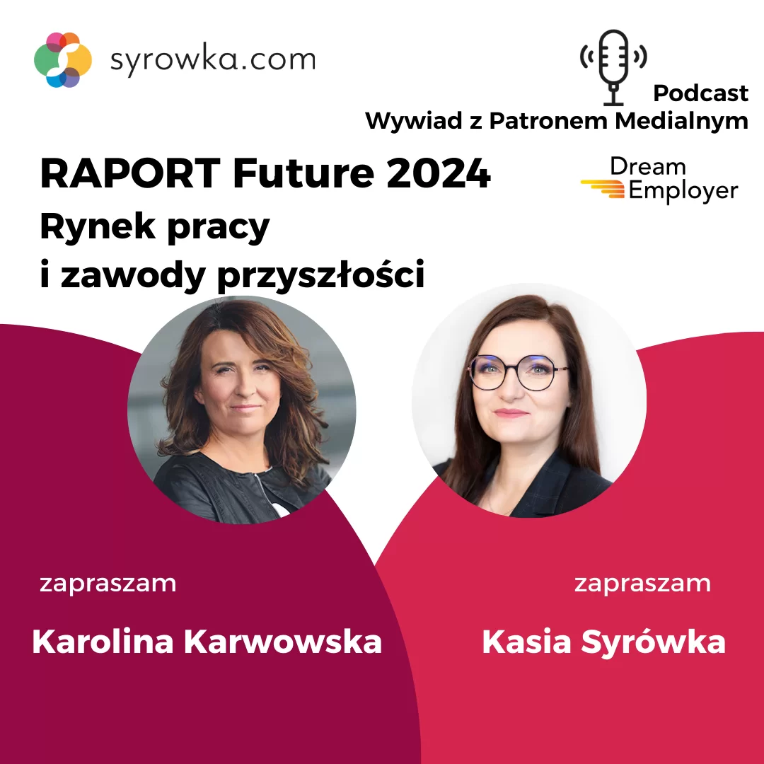 Hybrydowość pracy i AI w centrum employee experience – podcast Kasi Syrówki z Karoliną Karwowską